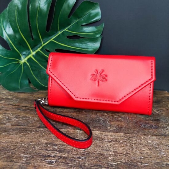 Sieviešu maks ar rokturīti - sarkans