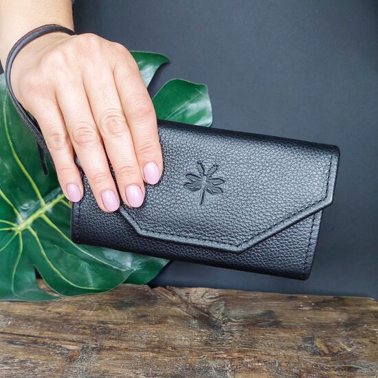 Sieviešu maks ar rokturīti - melns