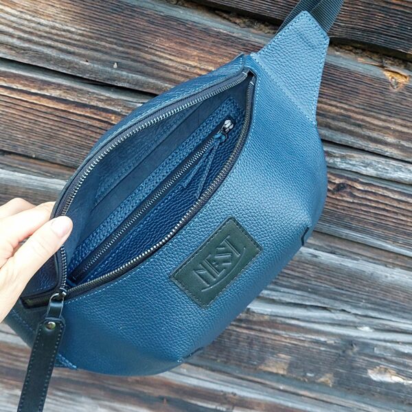 Lielā jostas soma - zila